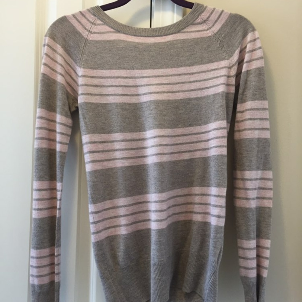 Tan and Pink Sweater